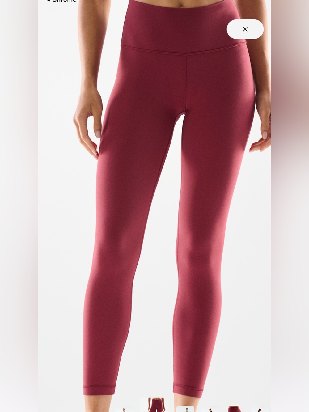 Aritzia BUTTER Cheeky Hi-Rise 24" Legging size 10